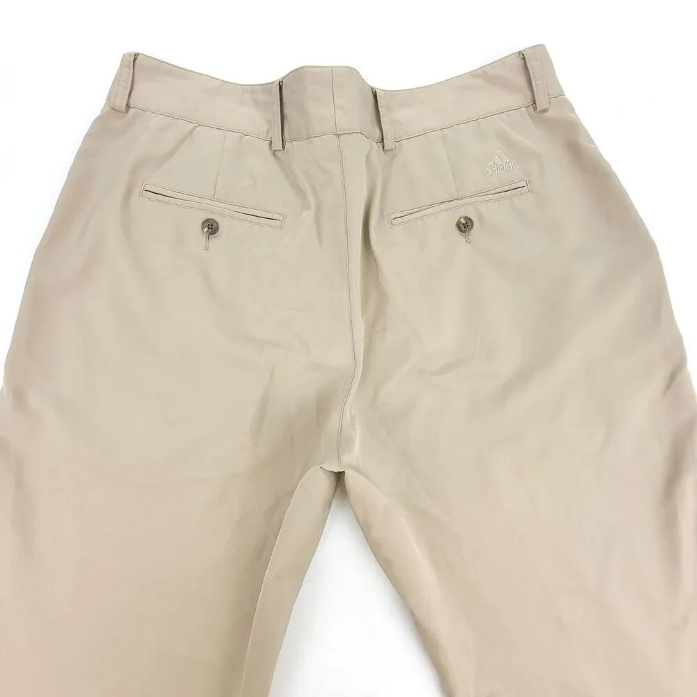 ADIDAS Climalite Classic Straight Tech Performance Golf Pant Mens 38 x 32 Khaki